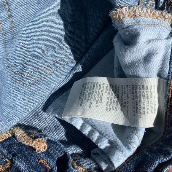 Hollister Women's Blue Jeans Size 0 Zipper Bottom Distressed High Rise Midi - Picture 11 of 13